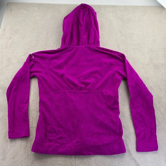 Columbia Womens Fleece Jacket Large Hooded Pink Pullover Outdoors Casual Cozy - Picture 13 of 13